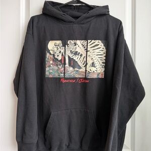 Franchise LA x Japan Distressed Hoodie Sweatshirt | Size M
